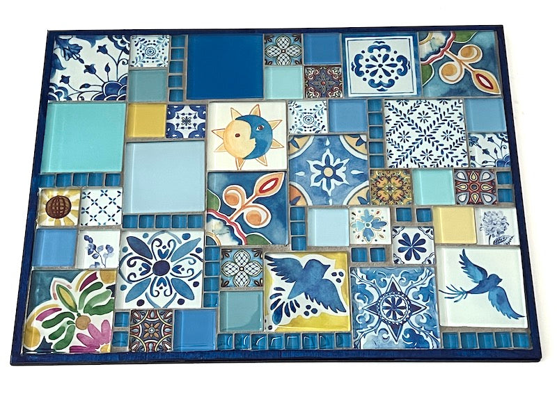 Mediterranean Mosaic Placemat Kit A Beautiful Introduction to Mosaics The Mosaic Store