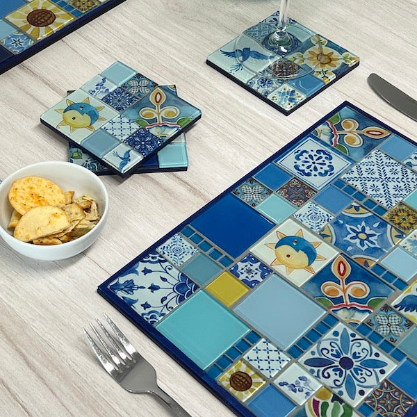 Mediterranean Mosaic Placemat Kit A Beautiful Introduction to Mosaics The Mosaic Store